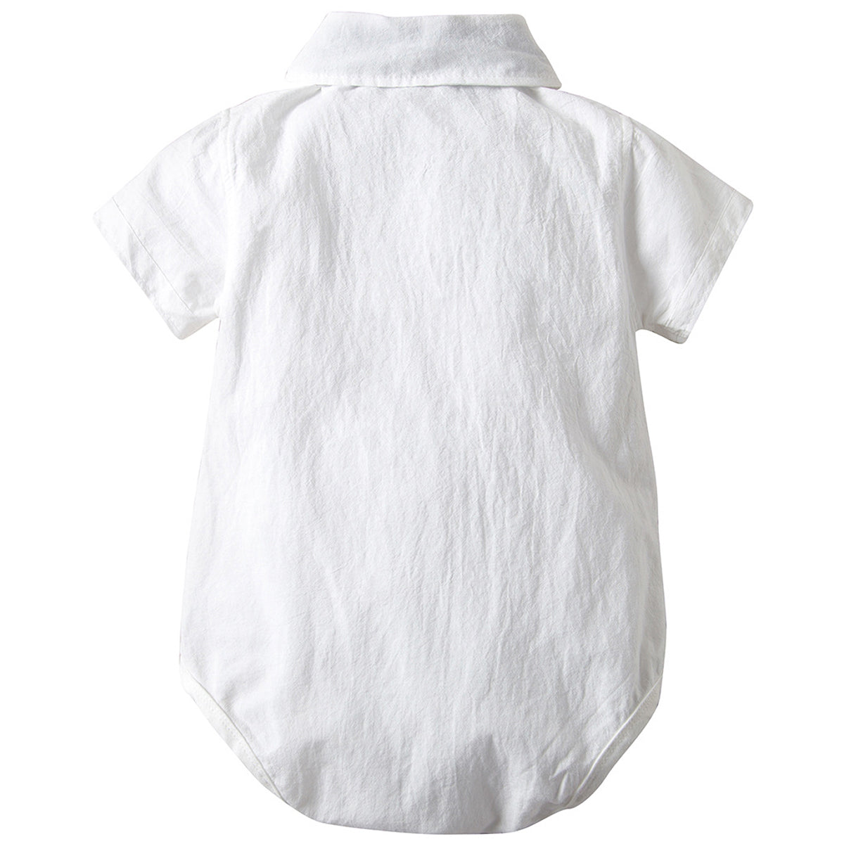 2-Piece Baby Boys Gentleman Romper Bodysuit, Short Sleeves, Short Pants, zoerea.com