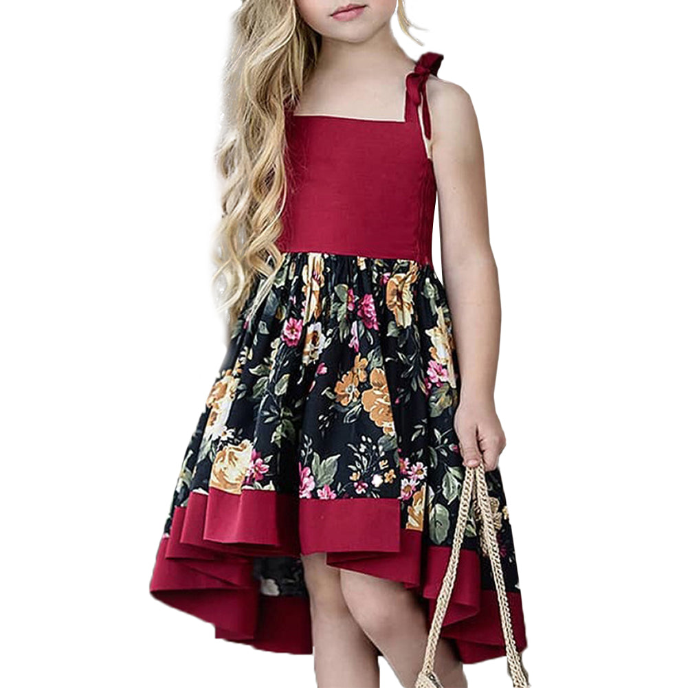 Trendy Floral Print Sleeveless Dress, zoerea.com