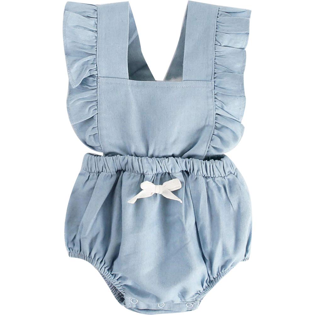 Ruffle-sleeve Bodysuit for Baby Girl, zoerea.com