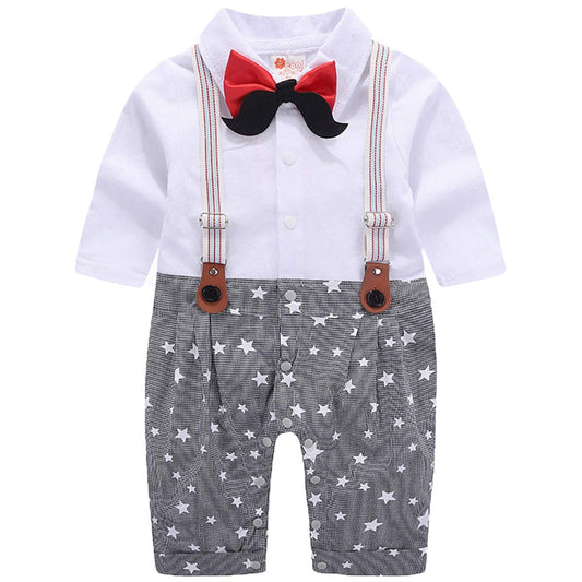 Chic Faux-two Bow Tie Decor Jumpsuit, zoerea.com