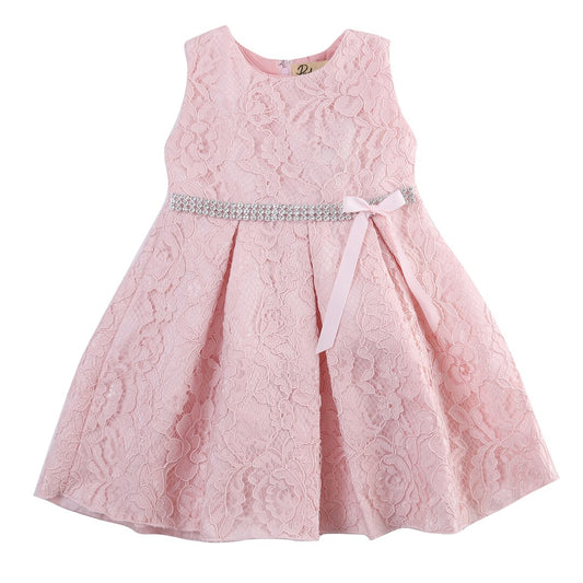 Baby Girl Lace Flower Pageant Bridesmaid Party Formal Princess Dress, zoerea.com