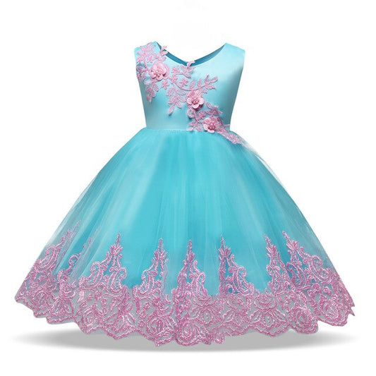 Baby Kids Girl Party Bow Princess Flower Wedding Bridesmaid Dress, zoerea.com