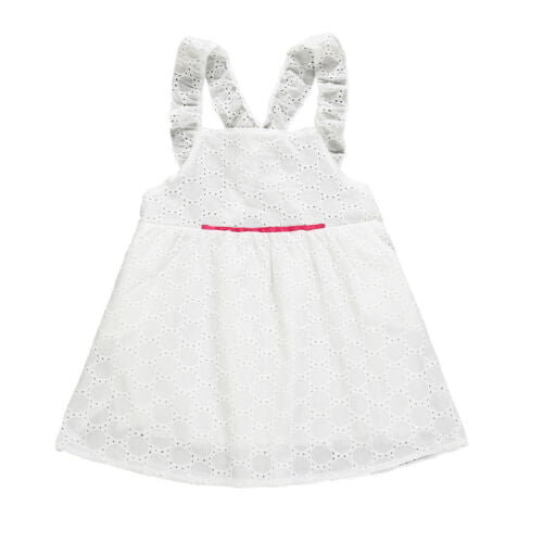 Girls Clothing White Beading Princess Party Summer Dresses For Girl, zoerea.com