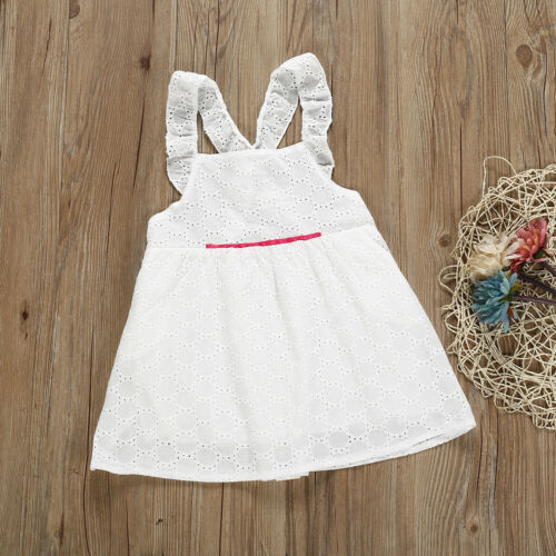 Girls Clothing White Beading Princess Party Summer Dresses For Girl, zoerea.com