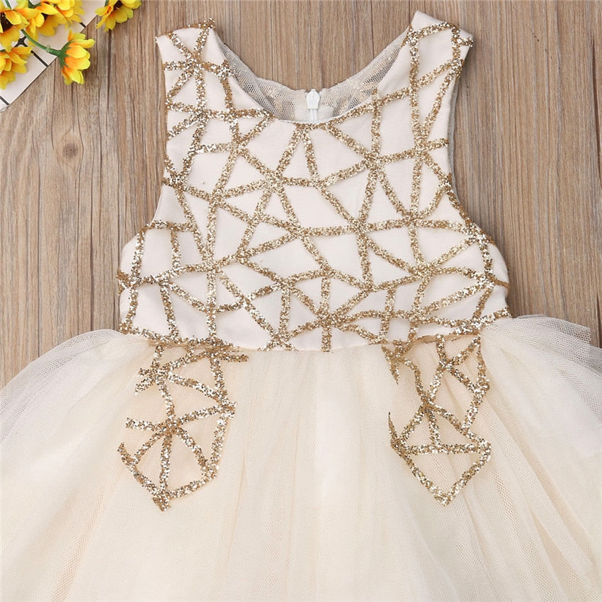 Kids Baby Girls tulle Formal Pageant Bridesmaid Gown Wedding Dress, zoerea.com