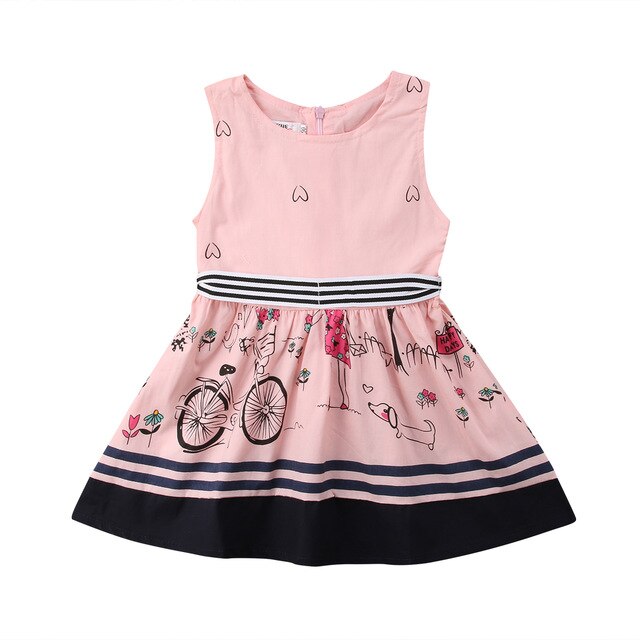 Pink Baby Kids Girls Princess Party Bubble Beauty Anime Formal Dress, zoerea.com