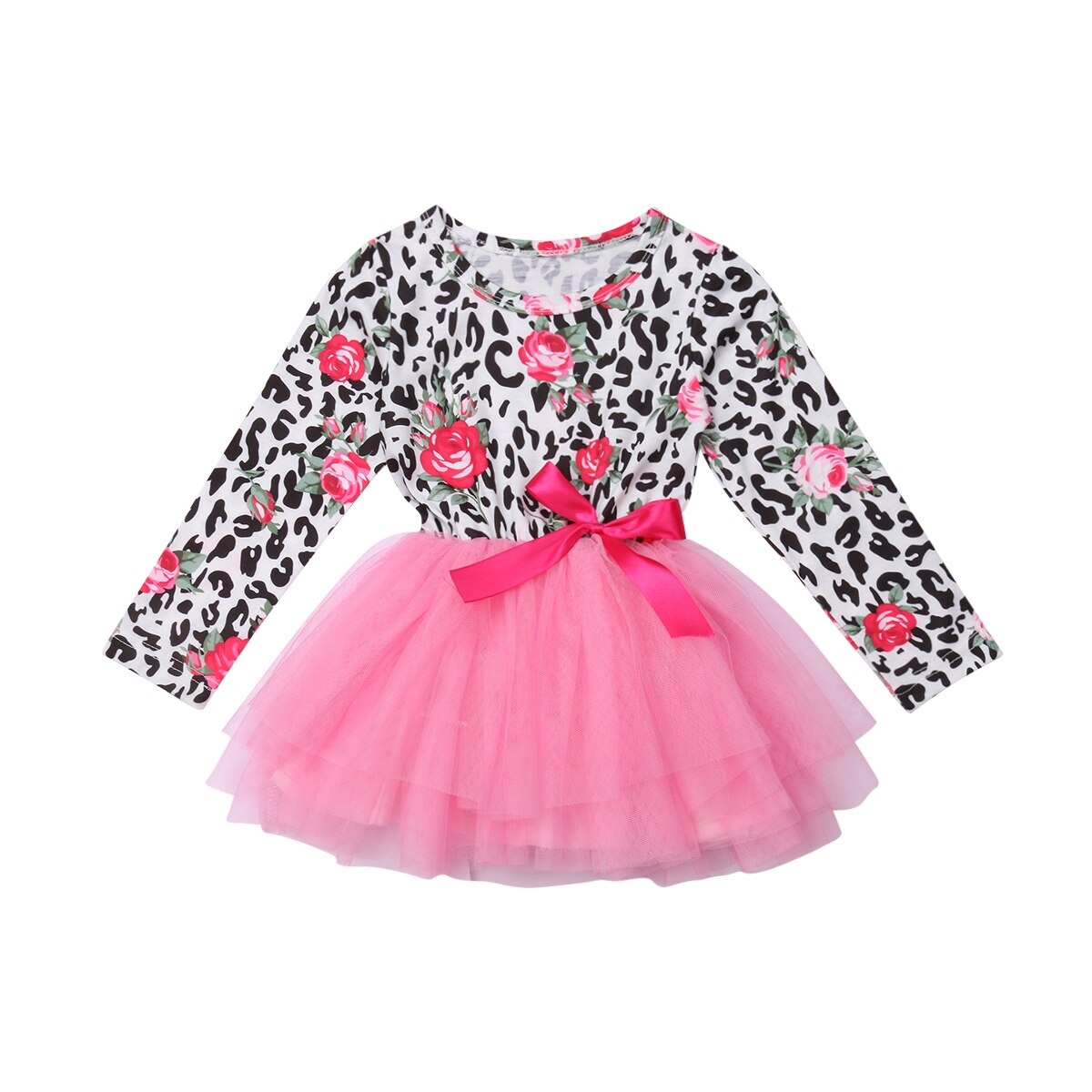 Floral Toddler Kids Baby Girls Dress Princess Pageant Party Lace Dress, zoerea.com