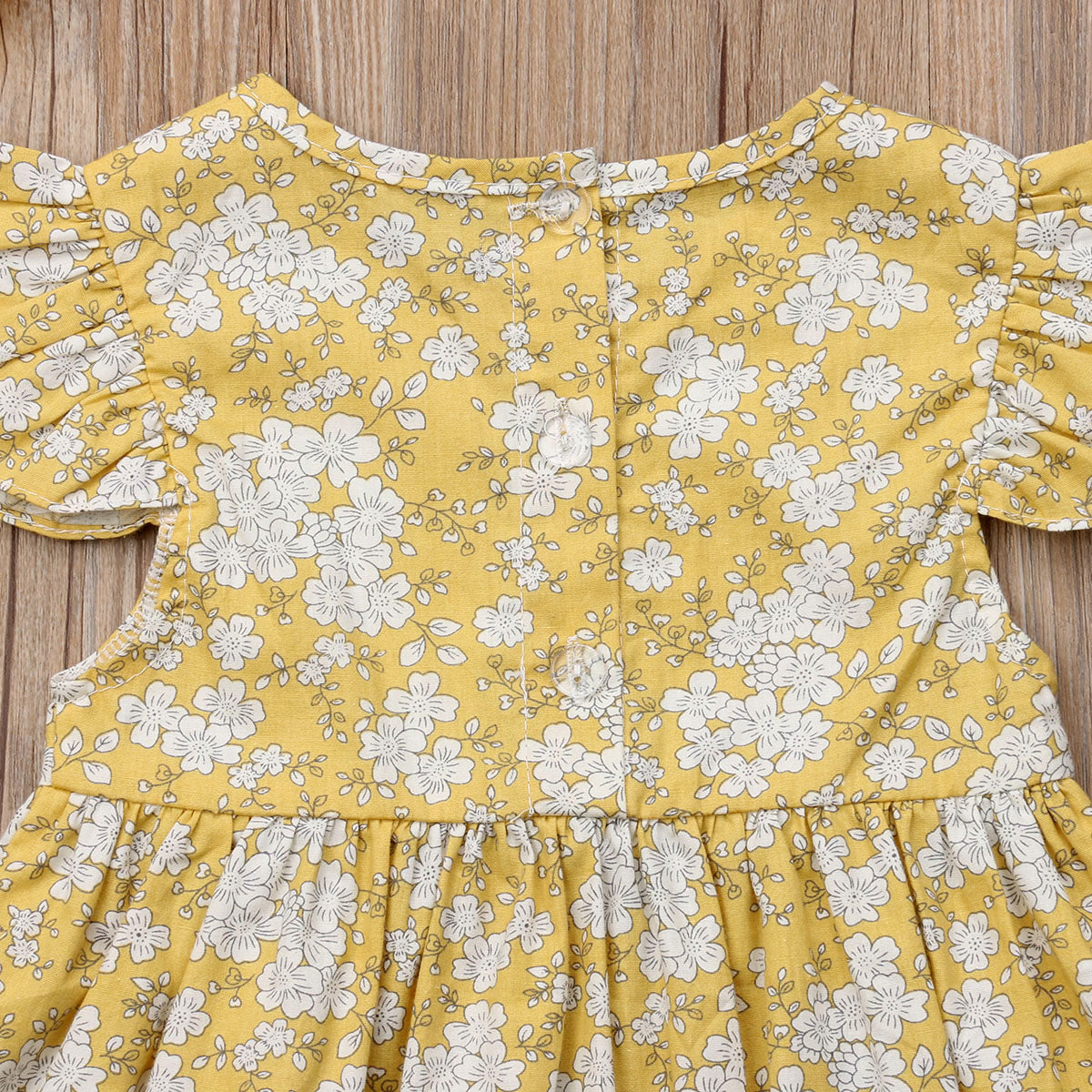 Newborn Baby Girl Fly Sleeve Skater Dress Kid Floral Summer Party Dress, zoerea.com