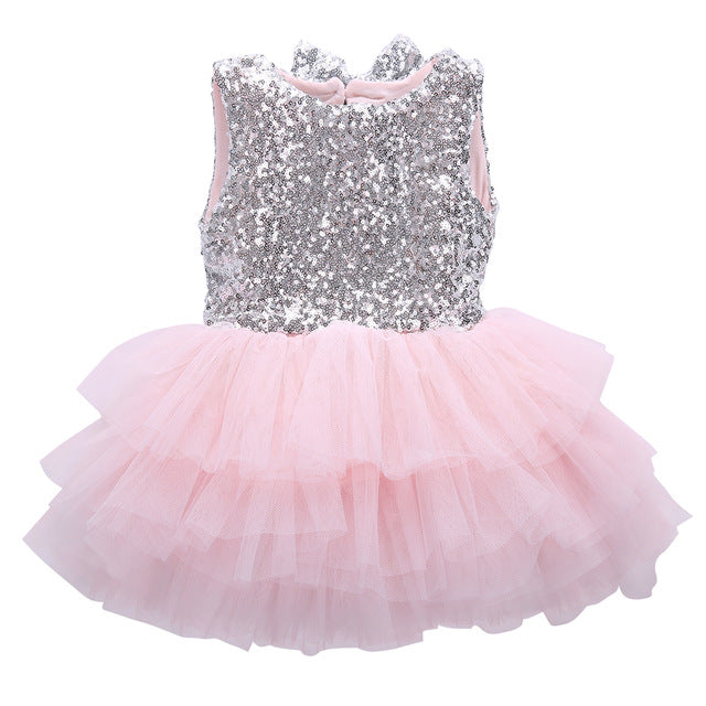 Kids Baby Girl Sequins Dress Party Dresses Bridesmaid Dress Gown baby, zoerea.com