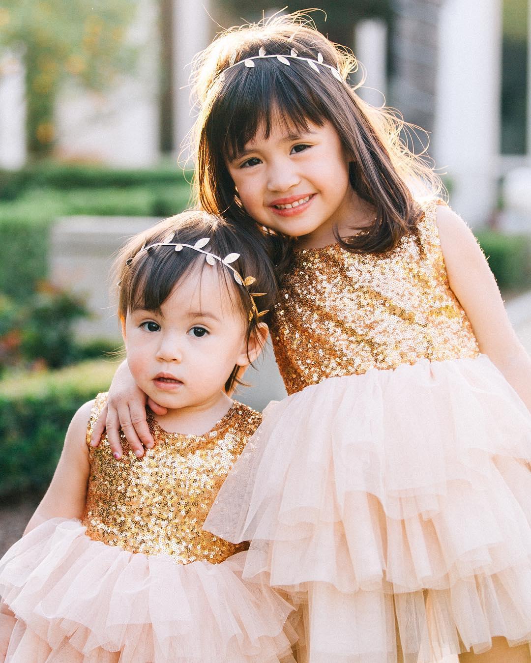 Kids Baby Girl Sequins Dress Party Dresses Bridesmaid Dress Gown baby, zoerea.com