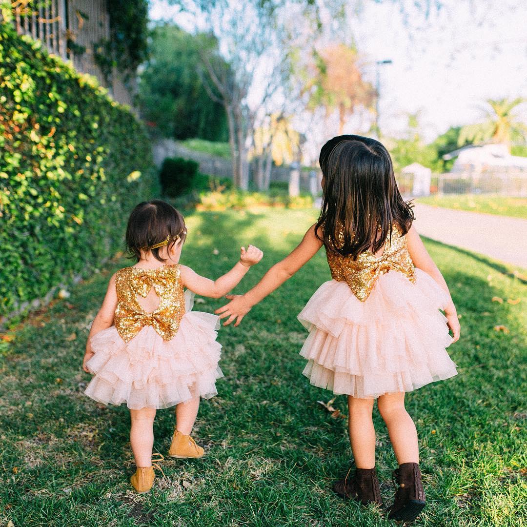 Kids Baby Girl Sequins Dress Party Dresses Bridesmaid Dress Gown baby, zoerea.com