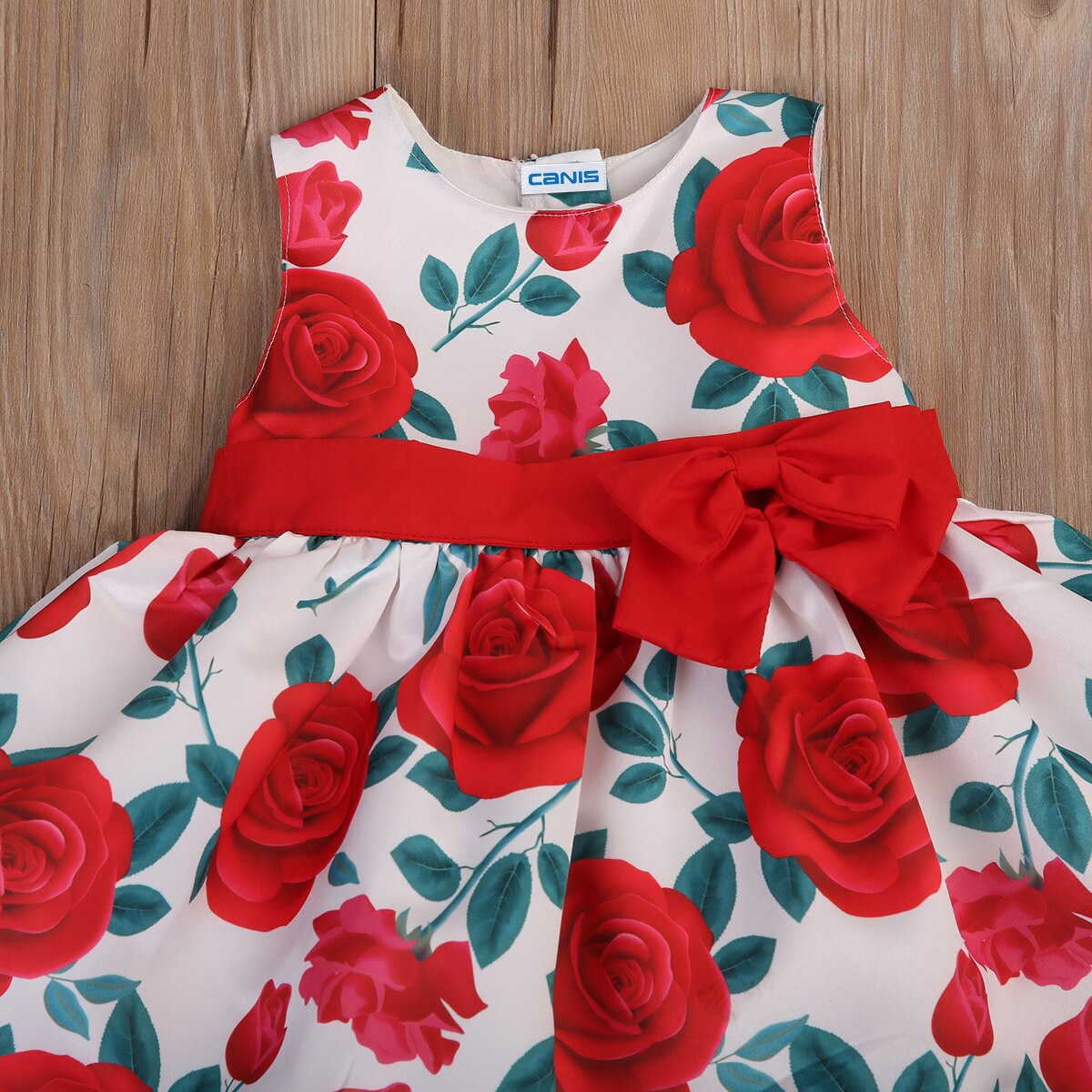 1-6Y Cute Baby Kids Girls Formal Tutu Floral Dress Bowknot Party Dresses, zoerea.com