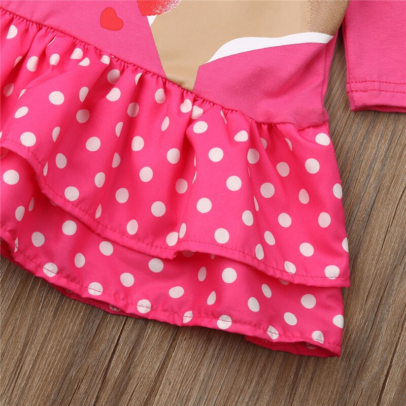 Baby Girl Cartoon Cotton 2019 New Fashion Dress Polka Dots Dress, zoerea.com