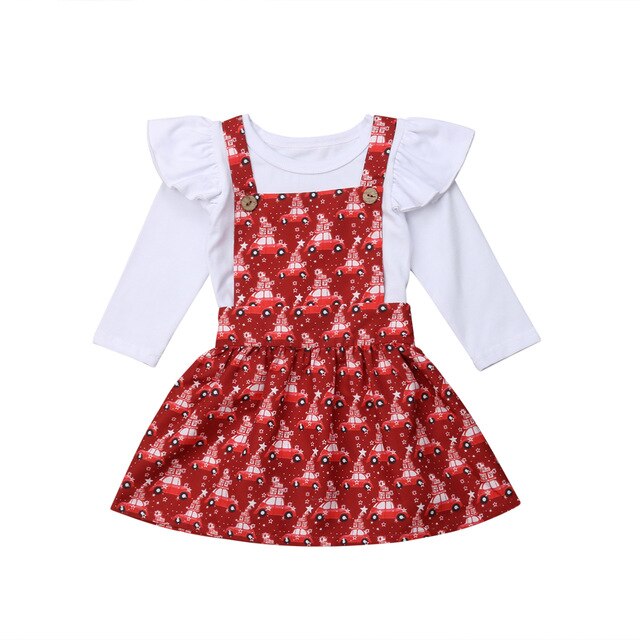 Xmas Toddler Baby Girl Clothes Romper Bodysuit Jumpsuit Floral Outfits, zoerea.com