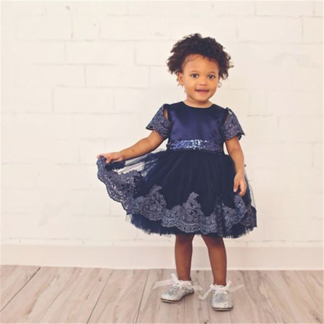 Kids Baby Girl Flower Princess Bridesmaid Petal Tulle Party Formal Dress, zoerea.com