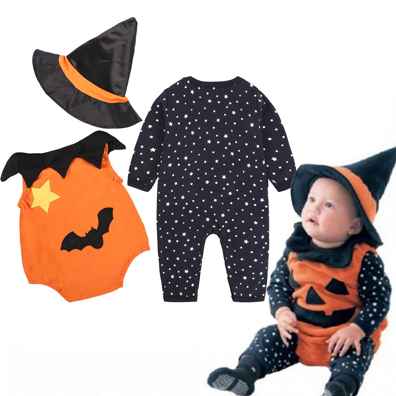 Newborn Baby Clothes Halloween Romper Christmas Costume Outfit Set, zoerea.com