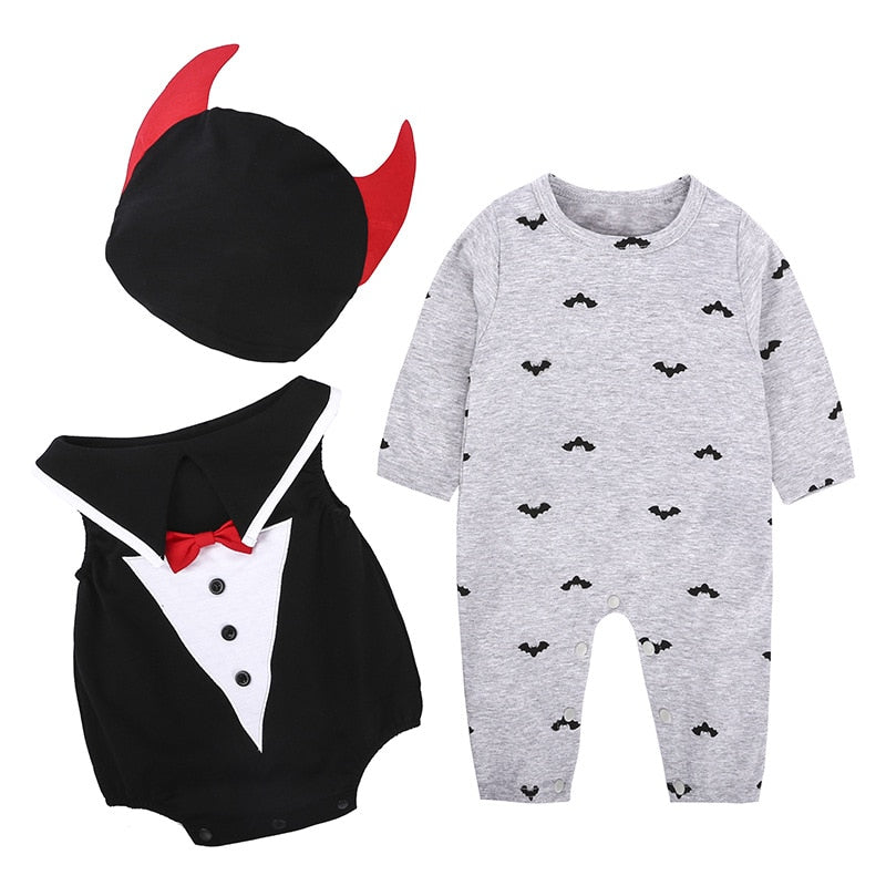 Newborn Baby Clothes Halloween Romper Christmas Costume Outfit Set, zoerea.com