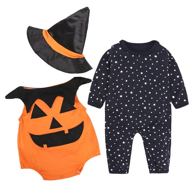 Newborn Baby Clothes Halloween Romper Christmas Costume Outfit Set, zoerea.com