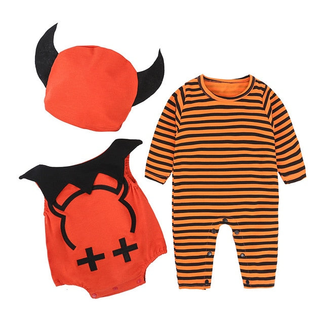 Newborn Baby Clothes Halloween Romper Christmas Costume Outfit Set, zoerea.com