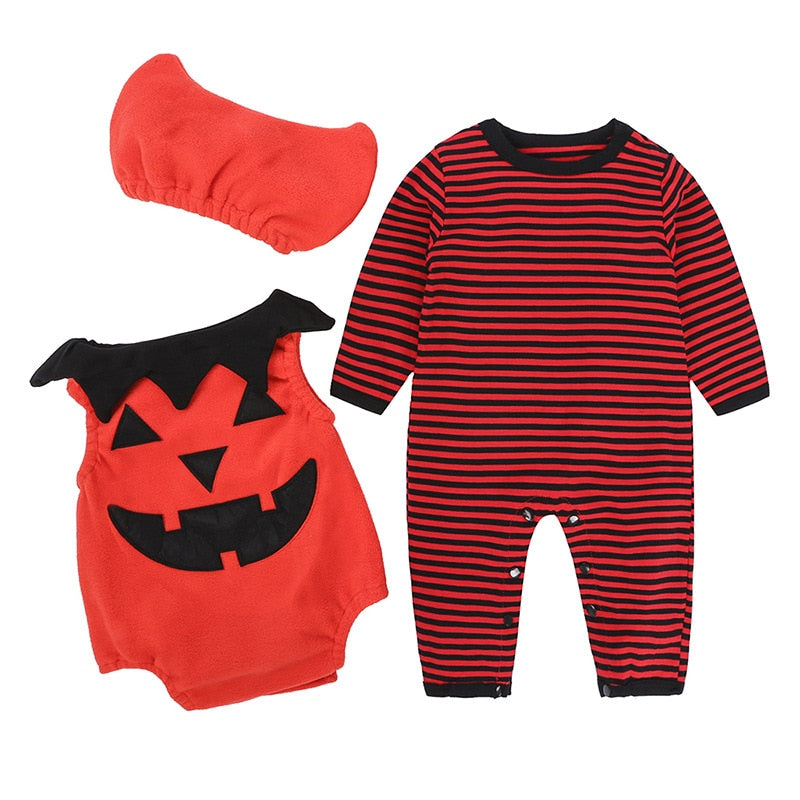 Newborn Baby Clothes Halloween Romper Christmas Costume Outfit Set, zoerea.com