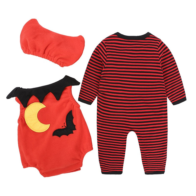 Newborn Baby Clothes Halloween Romper Christmas Costume Outfit Set, zoerea.com