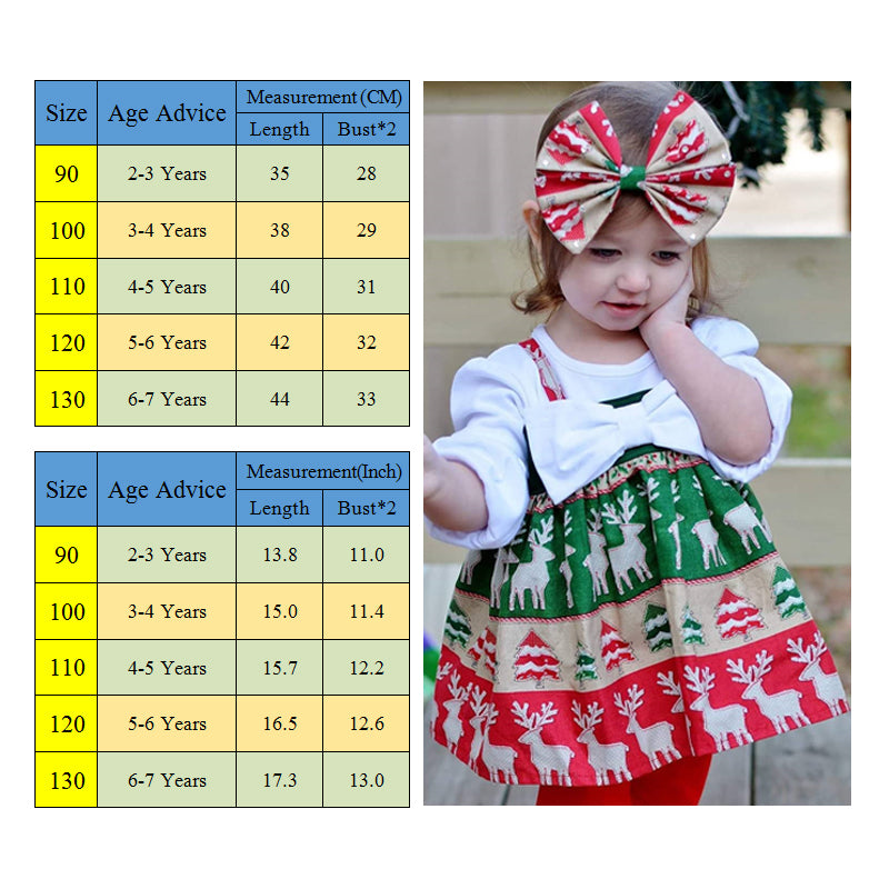 Christmas Toddler Girl Kids Santa Claus Strap Tops Party Dress, zoerea.com