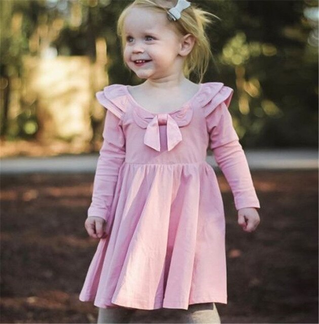 Infant Kids Baby Girls Long Sleeve Fashion Princess Party Dress, zoerea.com