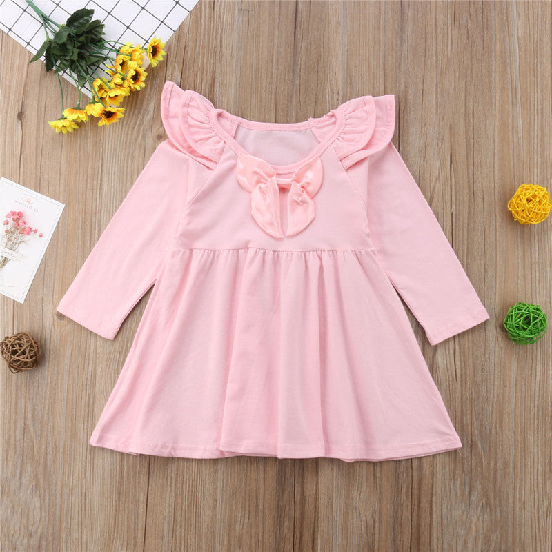 Infant Kids Baby Girls Long Sleeve Fashion Princess Party Dress, zoerea.com