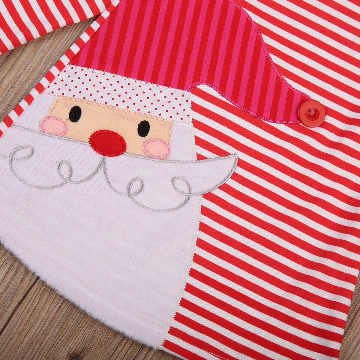 Christmas Infant Baby Toddler Girls Kids Striped Santa Claus Sundress, zoerea.com