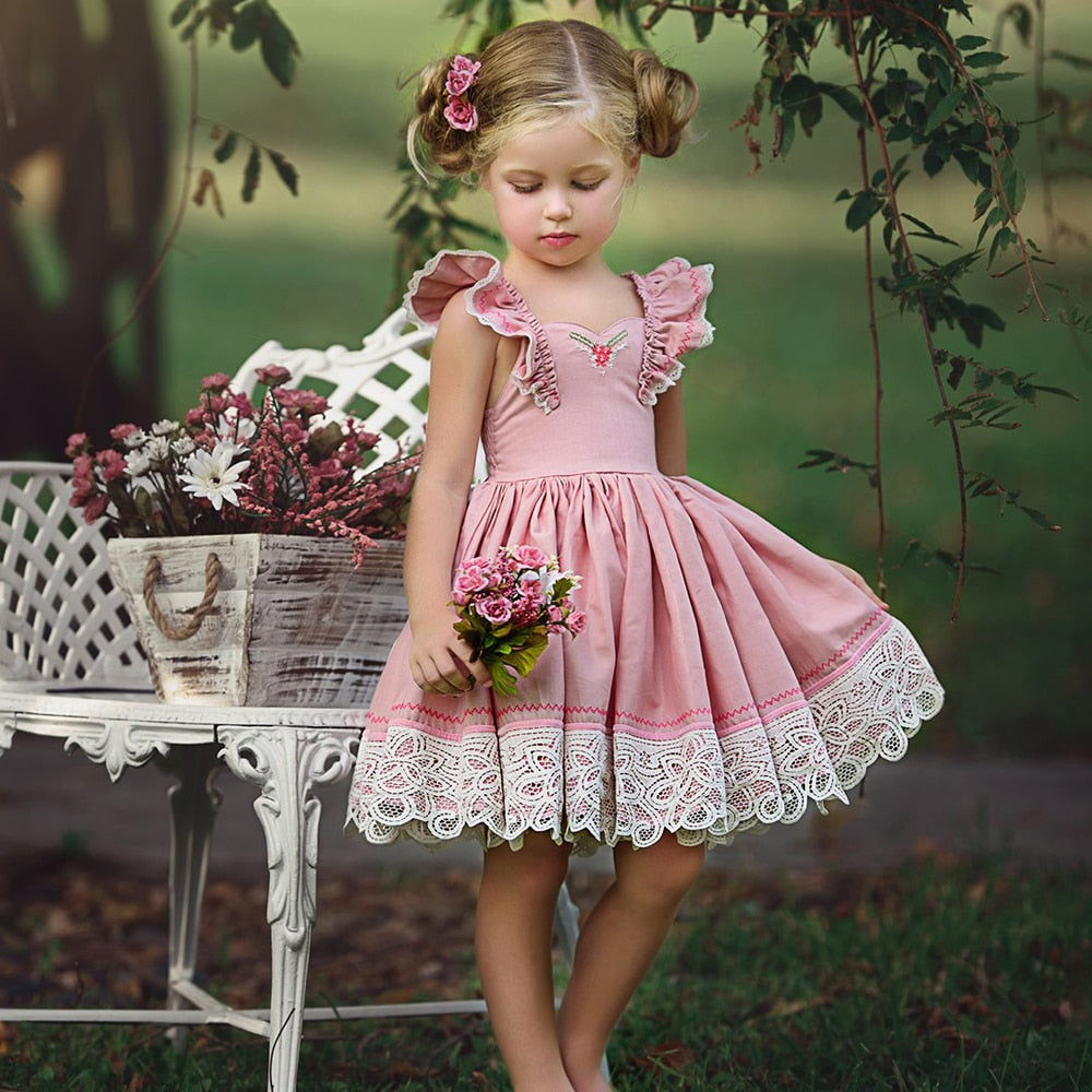 Kids Baby Flower Girls Dresses Pageant Birthday Party Wedding Bridesmaid Gown, zoerea.com