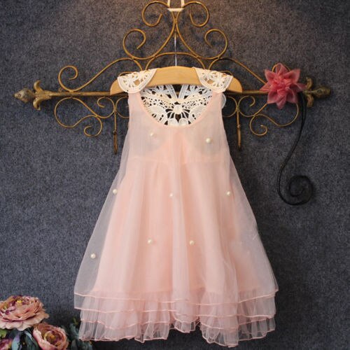 Flower Baby girl Summer Princess Dress Party Wedding Lace Dress, zoerea.com