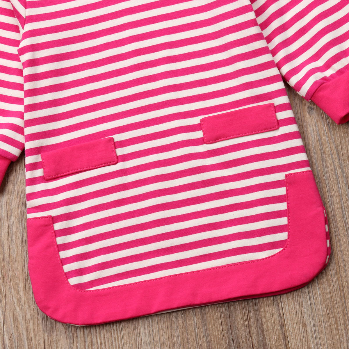 Kids Baby Girls Striped Princess Party Clothes Cotton Pageant Dress, zoerea.com