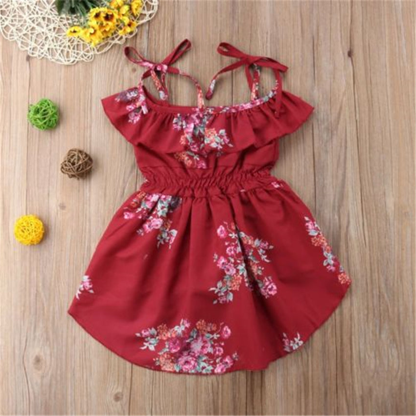 Baby Girl Summer Romper Jumpsuit  Floral Casual Dress Girl Jumpsuit, zoerea.com