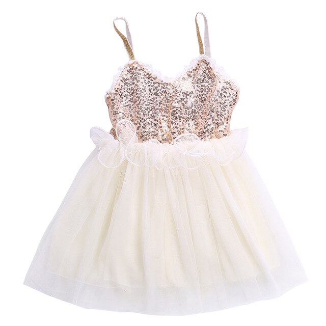 Princess Kids Baby Girl Dress Sequins Tulle Dress Gown Party Dresses, zoerea.com