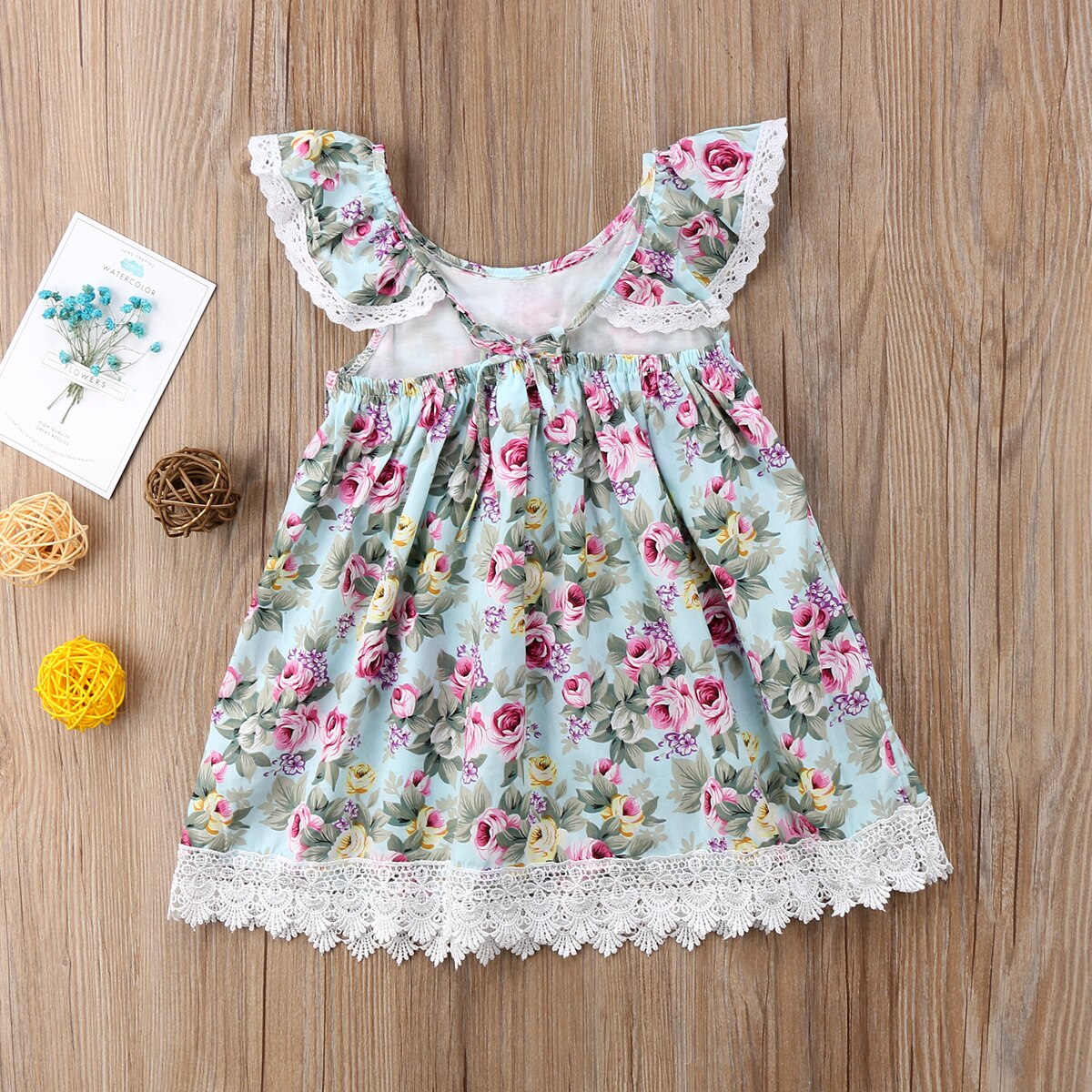 AU Kids Baby Girls Flower Lace Floral Tulle Party Pageant Dresses, zoerea.com